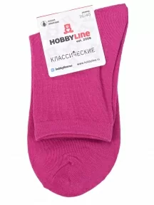 Женские носки Hobby Line, Нжх339-18, МАЛИНОВЫЕ