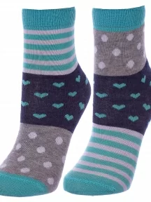 Детские носки Conte kids, 17С-10СП, рис. 282, СЕРО-БИРЮЗОВЫЕ