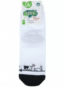 Детские носки "Борисоглебский трикотаж", 8С916, БЕЛЫЕ