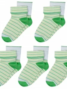 Комплект из 5 пар детских носков LORENZLine, 5-Л4, САЛАТОВЫЕ