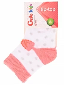 Детские носки Conte kids, 5С-11СП, рис. 215, БЕЛО-КОРАЛЛОВЫЕ