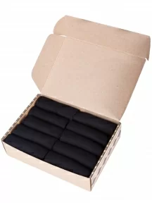 Набор мужских носков из 100% микромодала, 10 пар (ТМ Grinston socks), PG-15D7-10k, ЧЕРНЫЕ