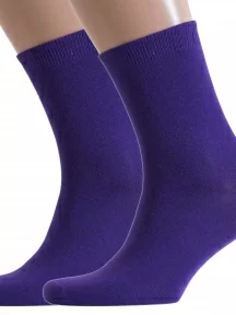 Комплект из 2 пар носков унисекс ХОХ, 2-X-3R15, ФИОЛЕТОВЫЕ