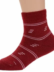 Детские полушерстяные носки "НАШЕ" Смоленской чулочной фабрики, 236С2, рис. 1, БОРДОВЫЕ №125-2