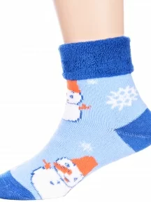 Детские махровые носки LORENZline, Л14, СИНИЕ