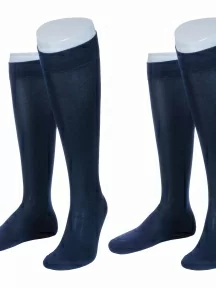 Комплект из 2 пар мужских гольфов Sergio Di Calze (PINGONS) из мерсеризованного хлопка, 2-19SC, 19SC1, СИНИЕ