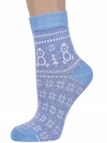 Детские носки "Борисоглебский трикотаж", 8С982, ГОЛУБЫЕ