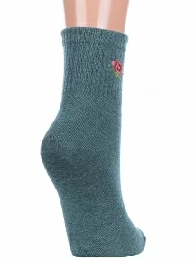 Женские спортивные носки Брестские (БЧК), 23С1155, рис. 581, ТЕМНО-ИЗУМРУДНЫЕ МЕЛАНЖ