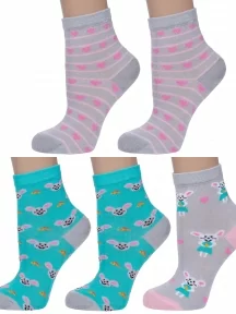 Комплект из 5 пар детских носков LORENZLine, 5-Л104, микс 2