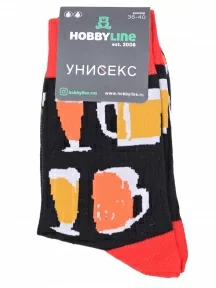 Носки унисекс Hobby Line, нус80129-01-17, ЧЕРНЫЕ