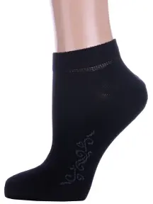 Женские носки Брестские (БЧК) рис. 657, ЧЕРНЫЕ (14с1101)