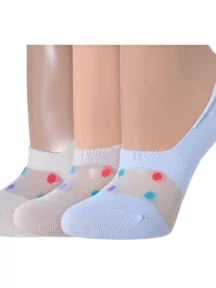 Комплект из 3 пар женских подследников LORENZLine, 3-И30, микс 3