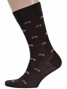 Мужские носки LORENZline, Е31, КОРИЧНЕВЫЕ
