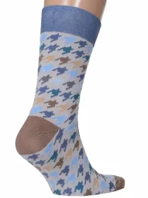 Мужские носки MSCLUB №М30, nm-329, МУЛЬТИКОЛОР в гусиную лапку