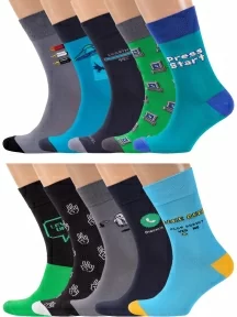 Набор из 20 пар мужских носков MSCLUB №М45, ВИМ20-45, микс