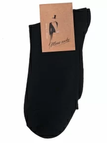 Мужские носки Альтаир, С45, ЧЕРНЫЕ с серым