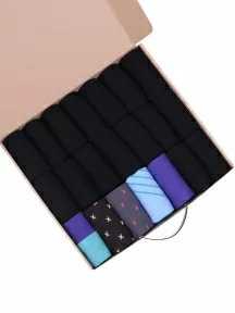 Набор из 21 пары мужских носков, НС-21-202, микс "Ментоловый гонщик" V2.0