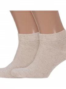 Комплект из 2 пар мужских носков Брестские (БЧК) из хлопка и льна, 2-15С2612, рис. 000, НАТУРАЛЬНЫЕ