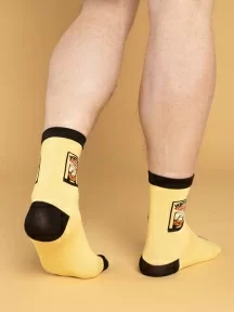 Мужские носки Oemen, PM459, рис. 459 ЖЕЛТЫЕ