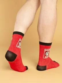 Мужские носки Oemen, PM463, рис. 463 КРАСНЫЕ