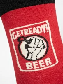 Мужские носки Oemen, PM463, рис. 463 КРАСНЫЕ