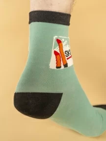 Мужские носки Oemen, PM460, рис. 460 ЗЕЛЕНЫЕ