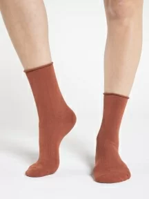 Женские носки с медицинской резинкой Oemen, FD-5, КИРПИЧНЫЕ