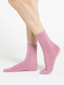 Женские носки с медицинской резинкой Oemen, FD-5, ТЕМНО-РОЗОВЫЕ