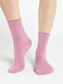 Женские носки с медицинской резинкой Oemen, FD-5, ТЕМНО-РОЗОВЫЕ
