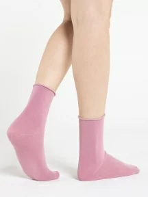 Женские носки с медицинской резинкой Oemen, FD-5, ТЕМНО-РОЗОВЫЕ