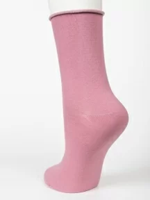 Женские носки с медицинской резинкой Oemen, FD-5, ТЕМНО-РОЗОВЫЕ