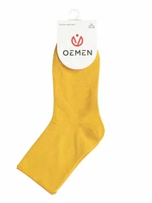 Женские носки с медицинской резинкой Oemen, FD-5, ГОРЧИЧНЫЕ