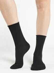 Женские носки с медицинской резинкой Oemen, FD-5, ЧЕРНЫЕ