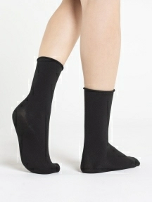 Женские носки с медицинской резинкой Oemen, FD-5, ЧЕРНЫЕ