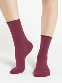 Женские носки с медицинской резинкой Oemen, FD-5, БОРДОВЫЕ