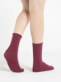 Женские носки с медицинской резинкой Oemen, FD-5, БОРДОВЫЕ