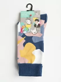 Унисекс носки Oemen, PM393, рис. 393 "Лебеди абстракция"