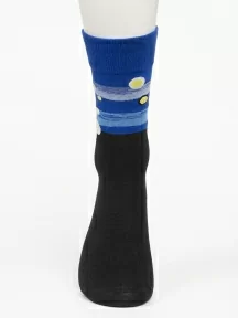 Унисекс носки Oemen, PM394, рис. 394 "Звездная ночь"