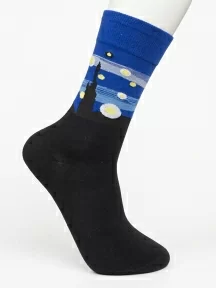 Унисекс носки Oemen, PM394, рис. 394 "Звездная ночь"