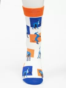 Унисекс носки Oemen, PM397, рис. 397 "Собаки абстракция"