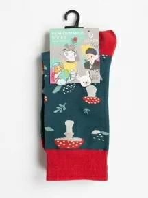 Унисекс носки Oemen, PM395, рис. 395 "Мухоморы"