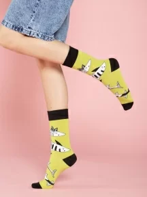 Унисекс носки Oemen, PM413, рис. 413 "Рыбы абстракция"