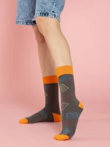 Унисекс носки Oemen, PM410, рис. 410 "Кассеты из 90-х"