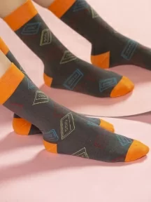 Унисекс носки Oemen, PM410, рис. 410 "Кассеты из 90-х"