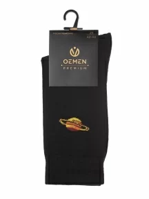 Мужские носки Oemen, PM479, ЧЕРНЫЕ (планета)