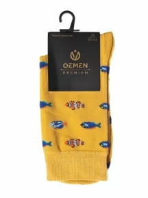 Мужские носки Oemen, PM507, ЖЕЛТЫЕ
