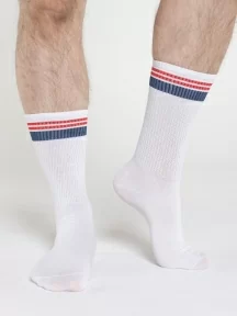 Мужские спортивные носки Oemen, PM485, БЕЛО-СИНИЕ