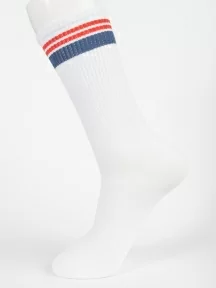 Мужские спортивные носки Oemen, PM485, БЕЛО-СИНИЕ