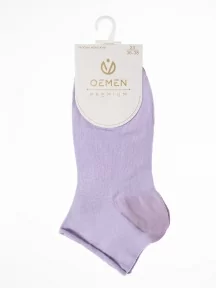 Женские носки без резинки Oemen, PW881-5, СИРЕНЕВЫЕ
