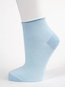 Женские носки без резинки Oemen, PW881-6, ГОЛУБЫЕ